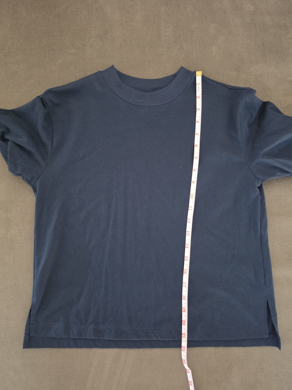 Uniqlo Women's Short Sleeve Crew Neck Top - Dark Blue